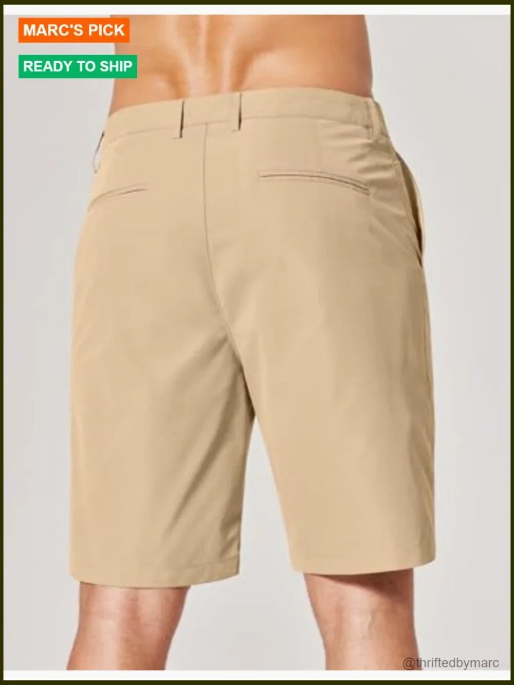 Men's 9-Inch Flat Front Casual Shorts with 4 Pockets Lightweight Summer